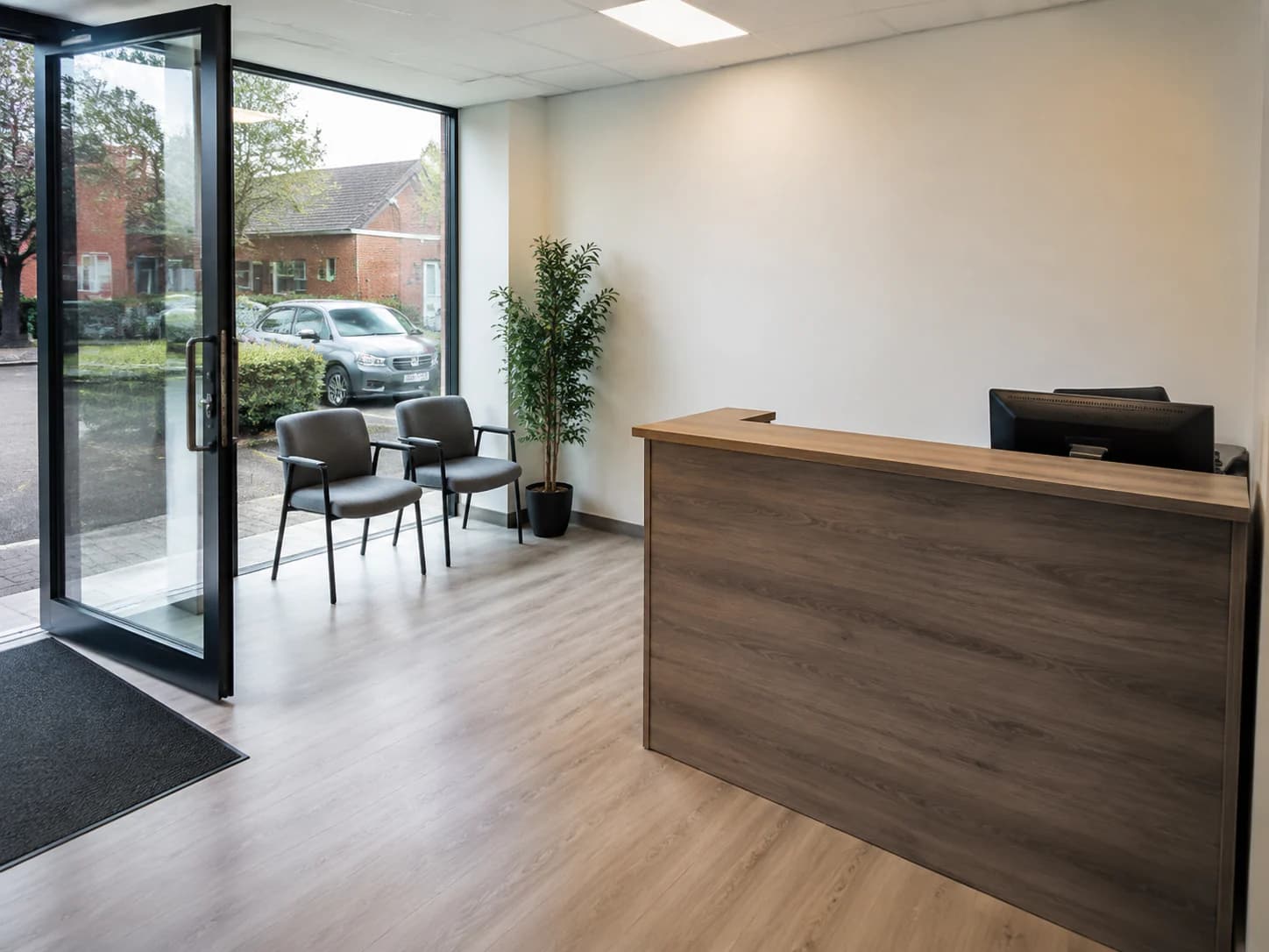 Reception area cleaned and reset